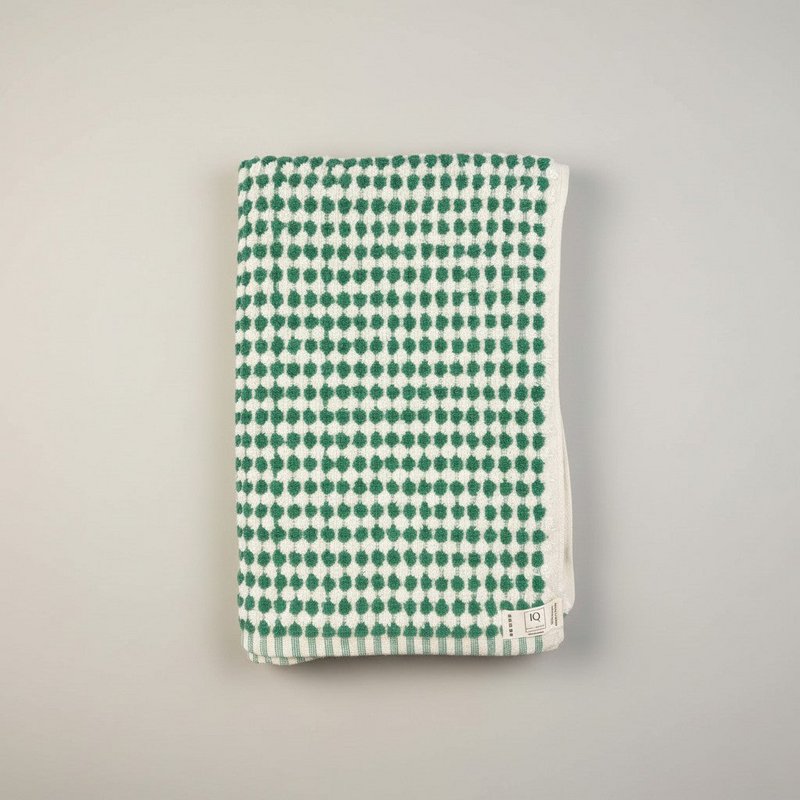 Serviette de bain | France | Points verts | 170x85cm