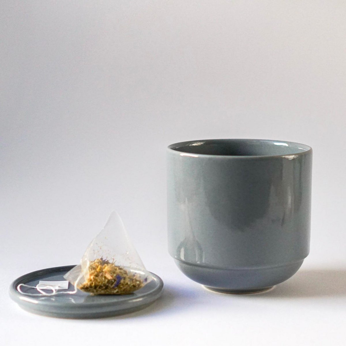 Large mug Mox Mathilde - fjord blue - 500ml - without lid