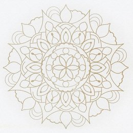 DIYogi™ MANDALA YOGAMÅTTE - HVID