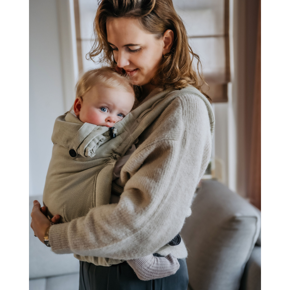 Baby Click & Go + - Olive Baby Carrier