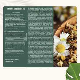 Apigenin-ekstraktkapsler 100 mg - 180 kapsler Valuepack