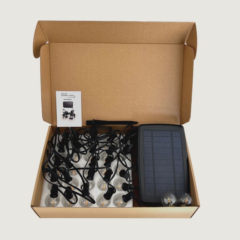 7,5 meter SOLAR lysledning med 25 LED lamper