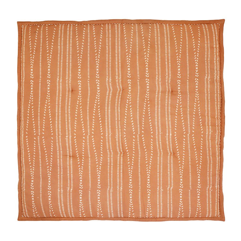 Mata do wypoczynku dla dziecka NEPO TERRACOTTA z nadrukiem w stylu boho