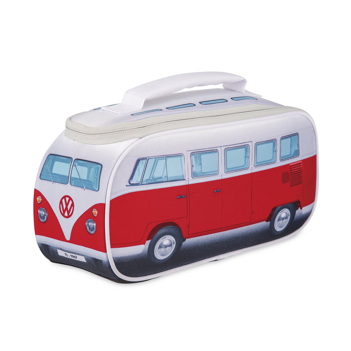 Volkswagen VW T1 Bus Lunch Bag - Front/Red
