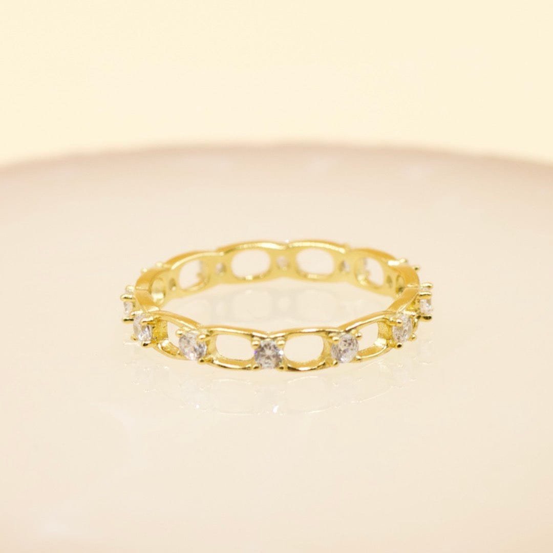 Calvin - Chain Ring With Diamond