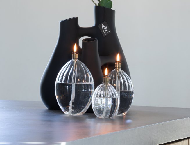 Olielamp Ovalis elegant brass S