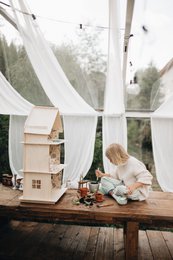Wooden furnitures for dollhouse, Miniature furnitures