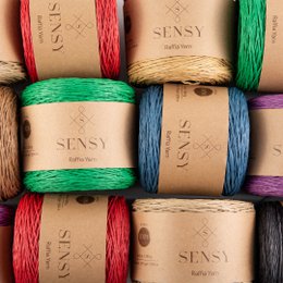 Sensy Premium 274 iarde %100 filato di rafia di carta