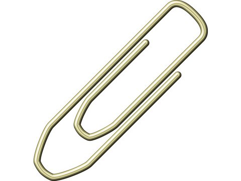 Paperclips Alco 26mm hoekig messing doos 125st.
