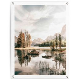 Garden poster Garden poster Mountain lake 80x60