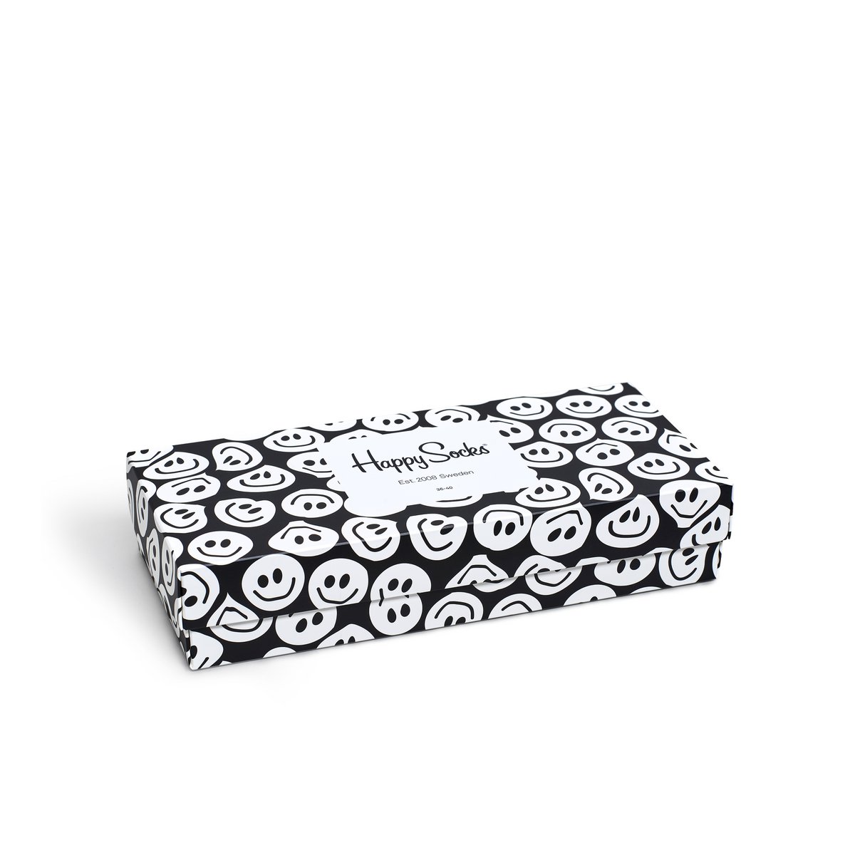 Happy Socks XBLW09-9003 Zwart & Wit Geschenkdoos