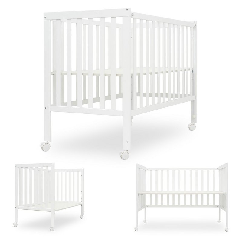 COT BED 60X120 - CO-SLEEPFUNCTIE - OMZETBAAR TOT BUREAU - MODEL BASIS