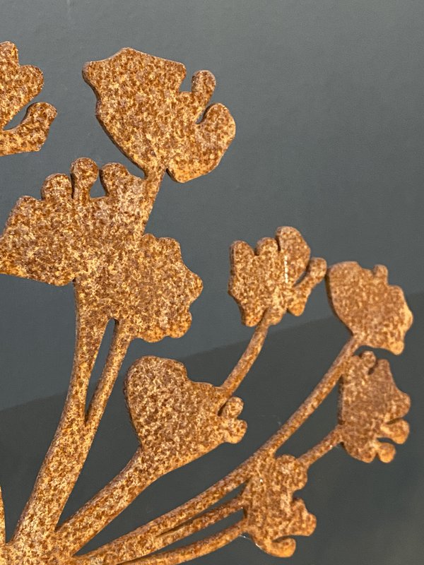 Caña y Hogweed acero corten 90 cm