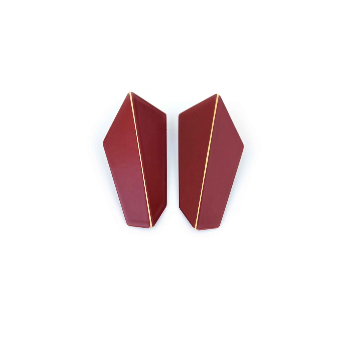 Boucles d'Oreilles Pliées Verticales