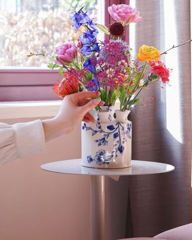Tulpenvaas cilinder - Orchidee - 16 cm