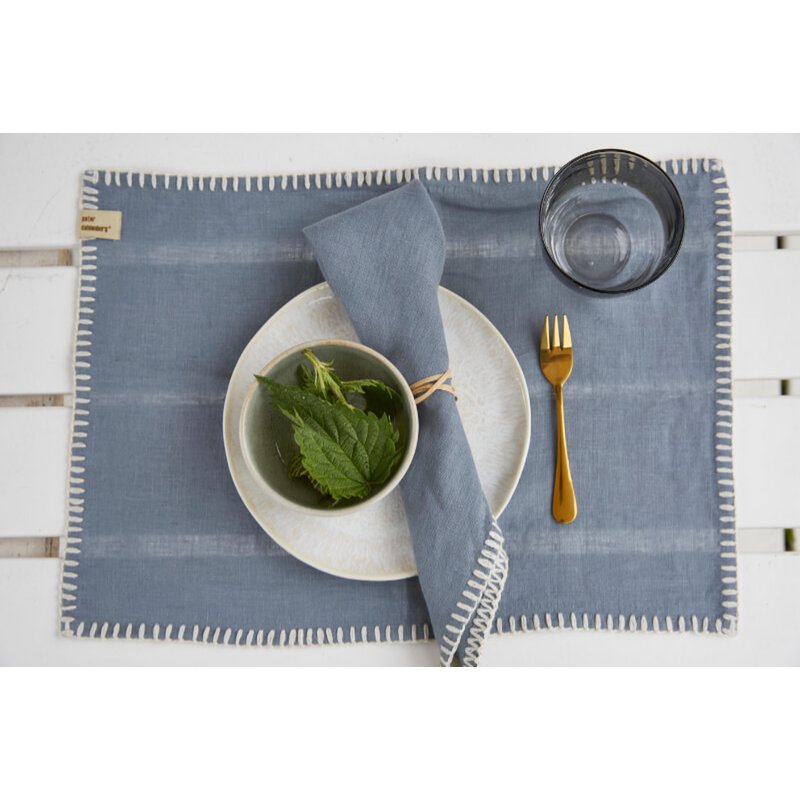 Placemat linen with stitch - Nature - 31cm x 45cm