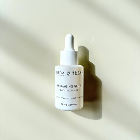 Anti-verouderingsglowserum-natuurlijke extracten, peptiden en hyaluronzuur-30 ml | Hydrateren, opfleuren, stevig | Veganistisch huidverzorging