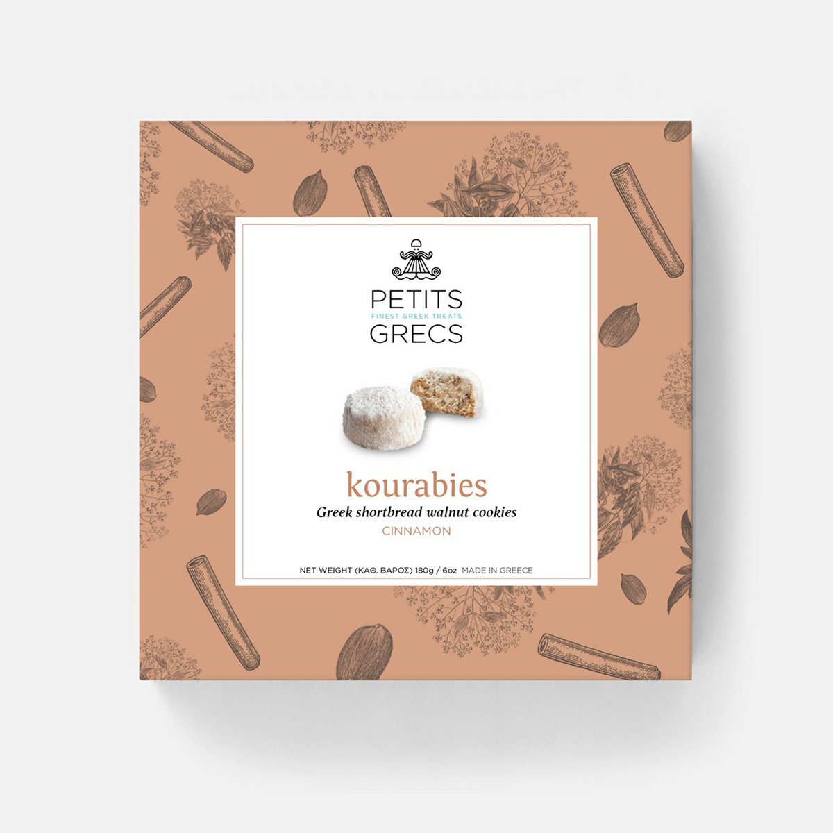 Kourabies Cinnamon - Greek shortbread cookies