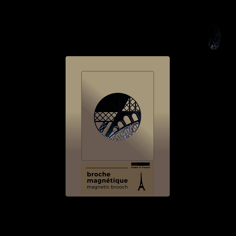 Paris magnetic brooch - golden arch