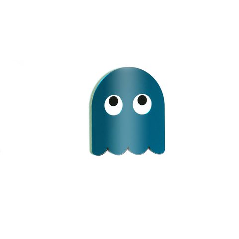 Farbiger Spiegel Pac Man - lose Figur Ghost Petrol