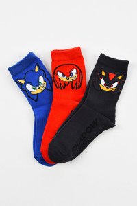 Lot of 96 Units | Pack 3 Sonic Children's Socks | Officially Licensed Products | SUN CITY Group