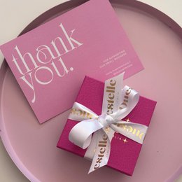 Clover Bloom – Hoops with White Four-Leaf Clover Charm