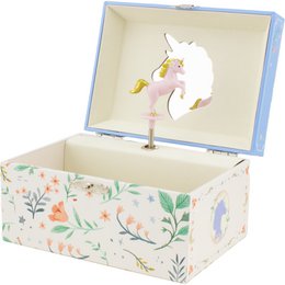 SKY BLUE UNICORN MUSICAL BOX
