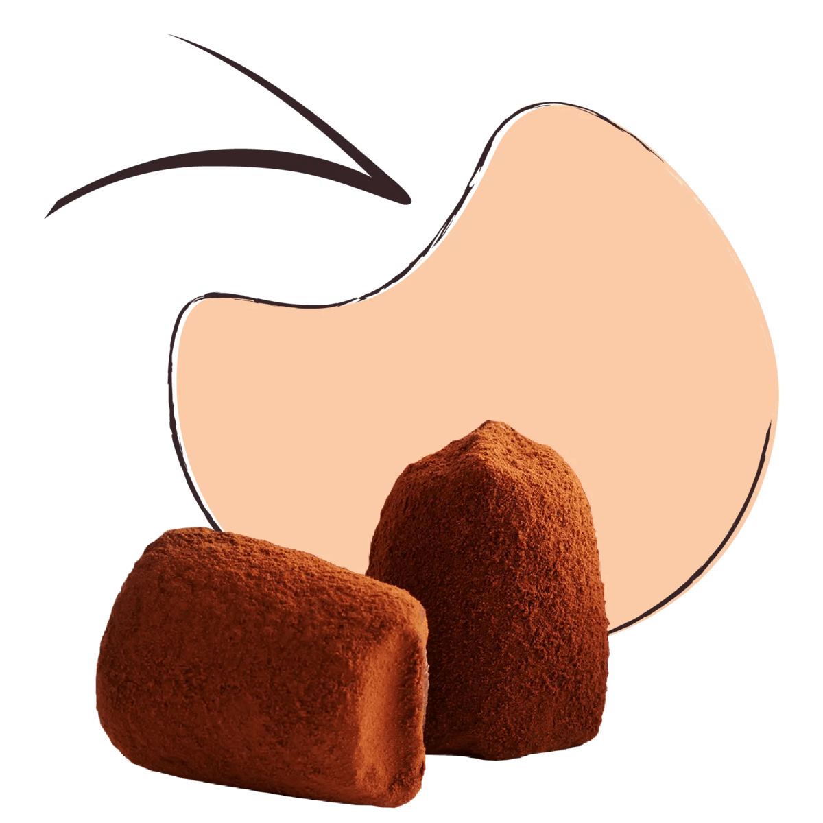 Gewone chocoladetruffels - bulk