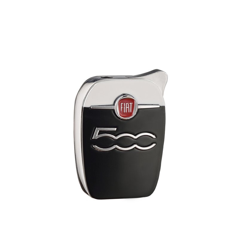 Fiat Ekspozycja 8 metalowych zapalniczek marki Fiat Cinquecento w zestawie