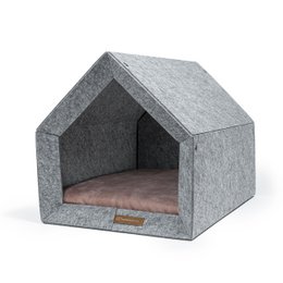 Pethome Perfektes Haus für einen Hund und eine Katze - hellgrau/recycelt
