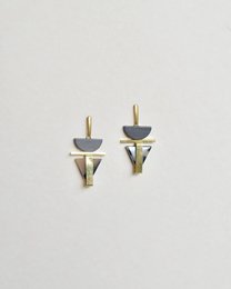 Pendientes Triángulo Negro