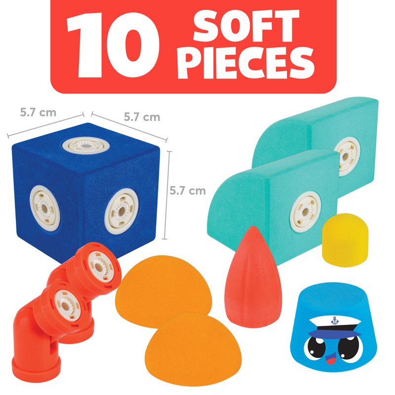 Blockaroo boat box-10 pieces-magnetic toys