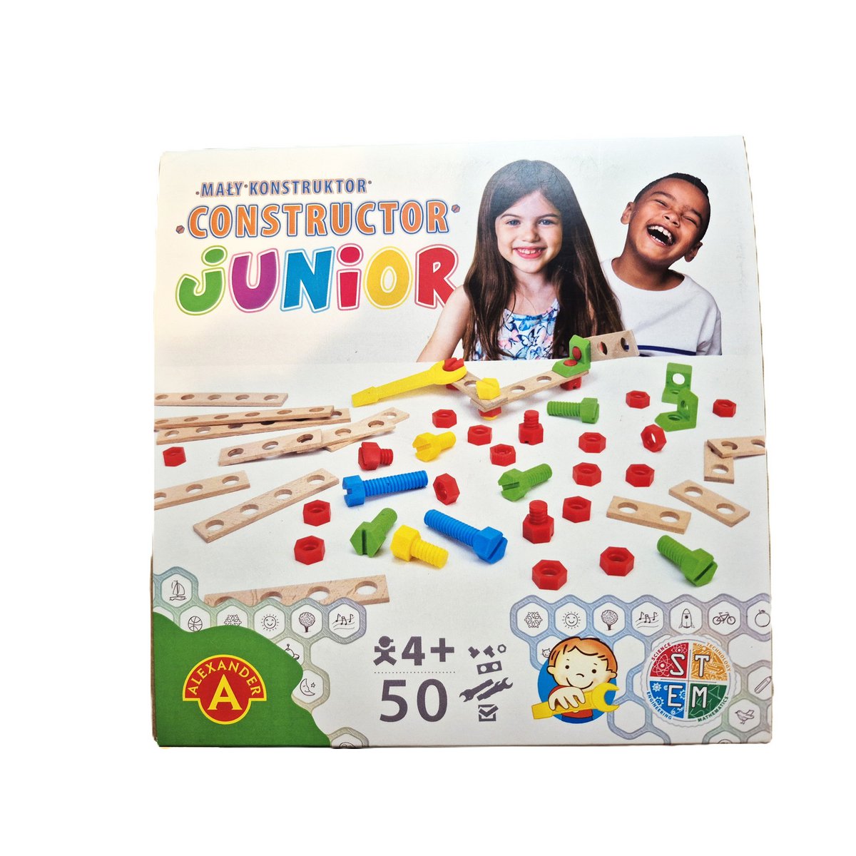 Constructor junior wooden construction set- 50 parts