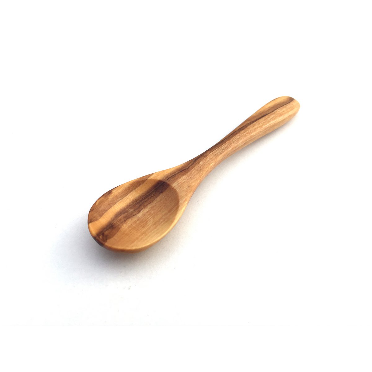 Minilepel 9 cm van olijfhout