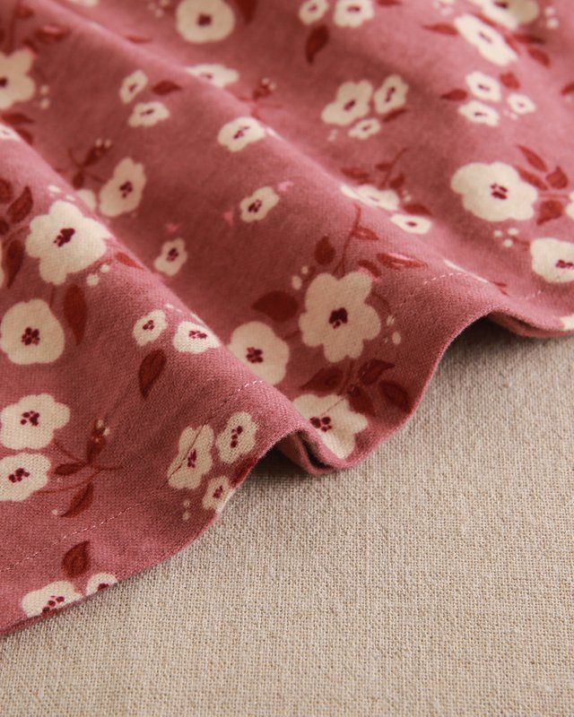 Floral girl's dress with embroidered lace detail P157-19608031
