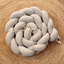 Beige rib bed braid