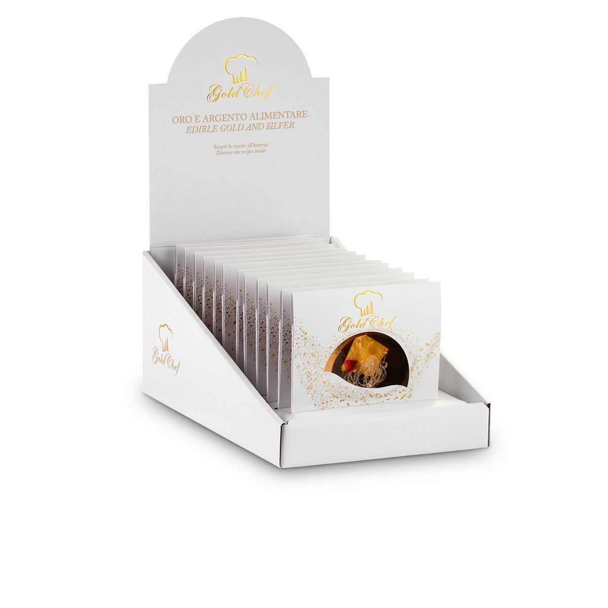 Essbare GOLD-Blätter 23kt 8x8cm 5 Blätter