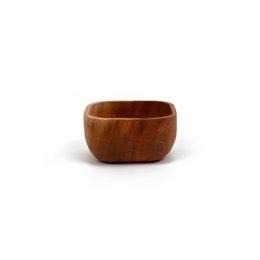 Handmade Tableware - Square Bowl 10x10 cm - Eco-friendly - Khaya wood