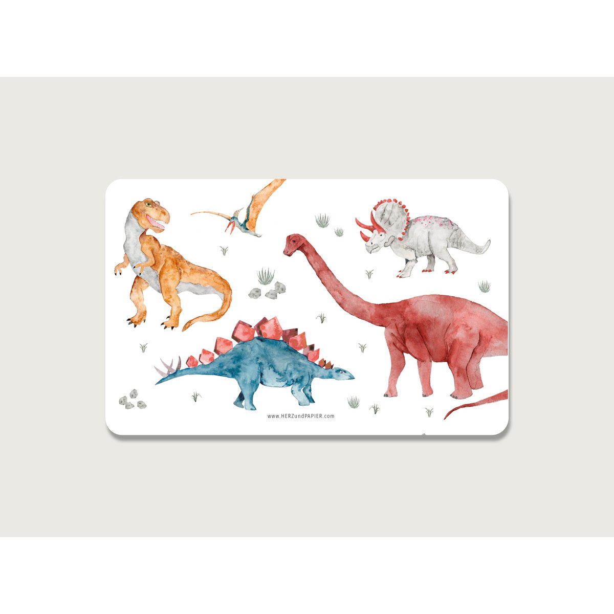 Lunchplankje "Dinosaurus" Exemplaar