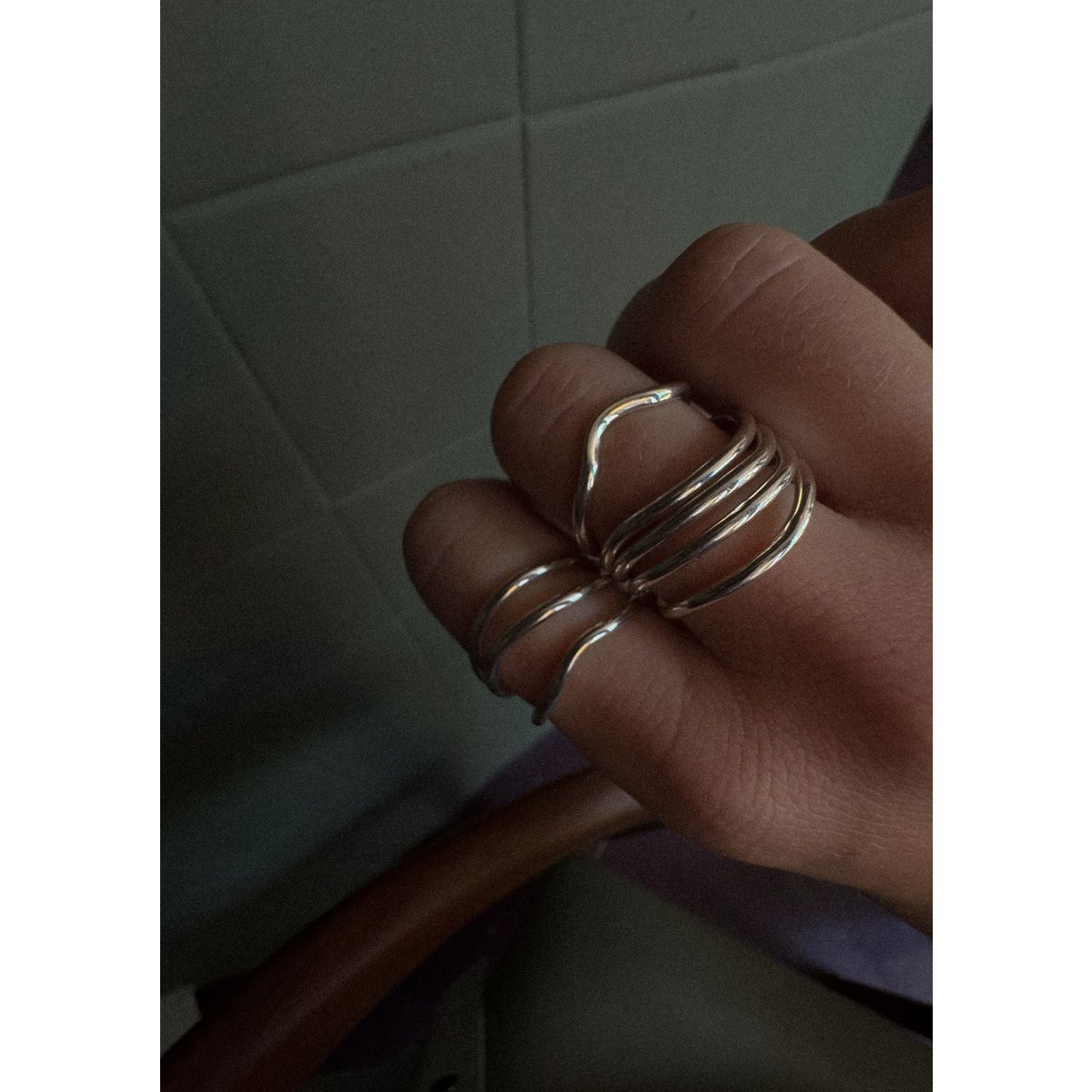 Reef Break Wave Ring Silber