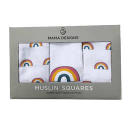 Muslin Squares - Rainbow - 3 stk