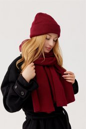 NAOMI muts – 100% merinowol – bordeaux