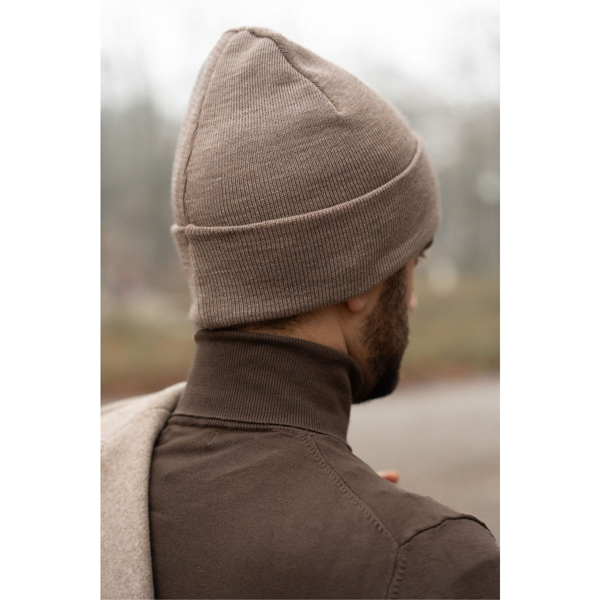 NAOMI hat – 100% merino wool – taupe