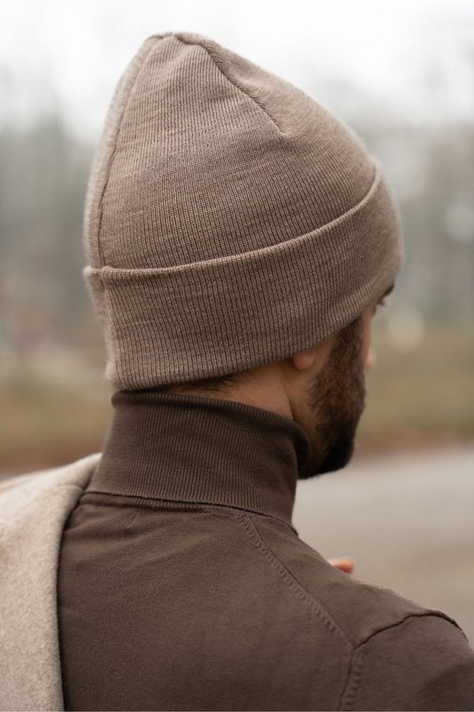 NAOMI hat – 100% merino wool – taupe