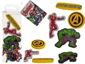 Eraser, Avengers, set of 4