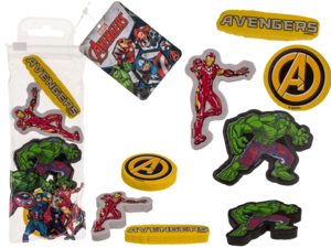 Eraser, Avengers, set of 4