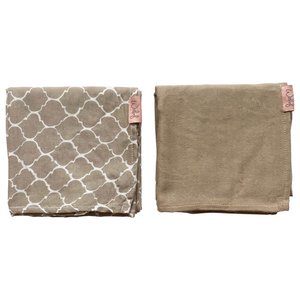 Wickel- / Musselin-Stoff 80x80 2er-Pack Once Upon a Dream Sand