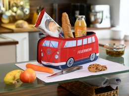 Volkswagen VW T1 Bus 3D Neoprene Universal Bag, Large - Feuerwehr/Firetruck/Red