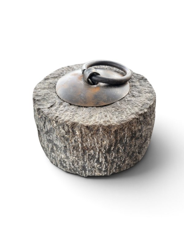 Door stone stopper with Aged Iron Ring