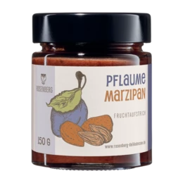 Organiczny marcepan śliwkowy z kremem owocowym